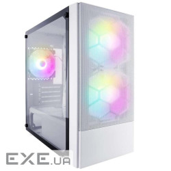 Корпус 1STPLAYER X4-M-2F1P-W-1F1-W-WH White (X4-M-WH-2F1P-W-1F1-W)