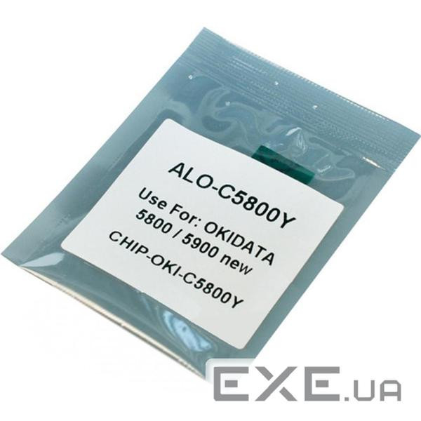 Чип для картриджа OKI C5850 YELLOW 6K Apex (CHIP-OKI-5850-Y)