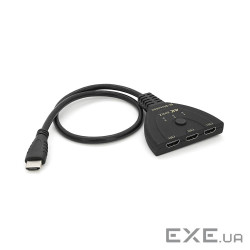 Розгалужувач HDMI 1=>3 порти, 4К, кабель 30см, Box (YT43341)