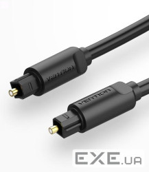 Кабель оптоволоконний Vention Optical Toslink, 1 m, Black (BAEBF)