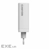 Зарядний пристрій Canyon CU140ACC GaN 150W 3xPD 1xQC EU White (CNS-CUW140ACC)