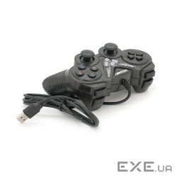 Геймпад для ПК USB-908 USB 2.0 Double Shock (Black), Blister (USB-908Bk)