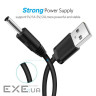 Кабель живлення USB to DC 3.5mm 5V 1.0m black Ugreen (10376)