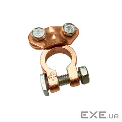 Клема для свинцево-кислотного акумулятора, латунь, 2 штуки в упаковці, ціна за 1 шт (10584)