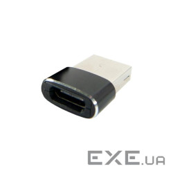 Перехідник Type-C (male) to USB (female) black Dengos (ADP-021)