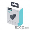 Автомобільний зарядний пристрій, 2 USB-C, 40Вт, PD, чорний (TC0008-BK)