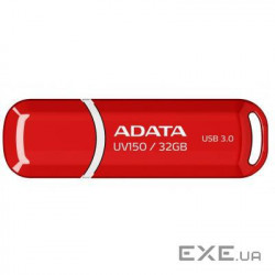 Накопичувач ADATA 32GB USB 3.0 UV150 Red (AUV150-32G-RRD)