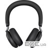 Гарнітура бездротова JABRA Evolve2 75 MS Stereo USB-A w/charging base Black (27599-9 (27599-989-989)