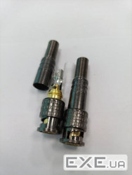 Рознімання BNC-M - з пружиною під кабель і наконечником під гвинт для фіксації центральної (YT30455) (YT30455)