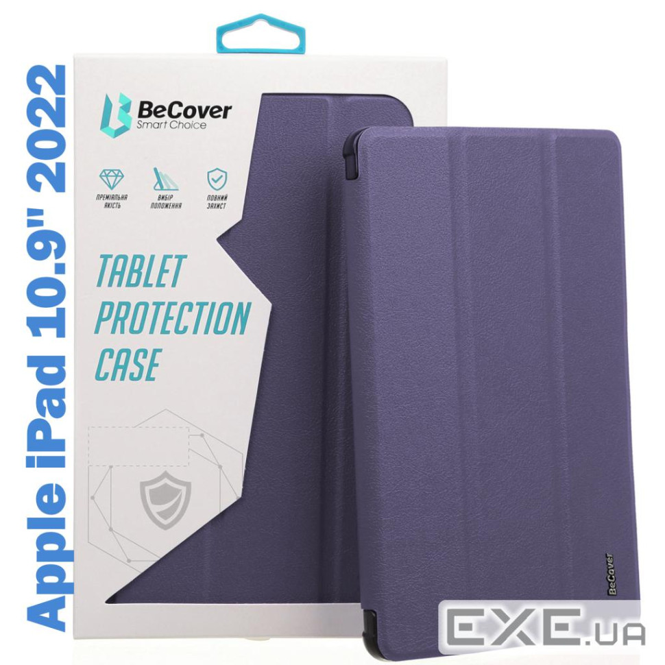 Чохол до планшета BeCover Tri Fold Soft TPU mount Apple Pencil Apple iPad 10.9" 2022/24/11" (708463)