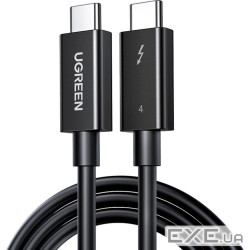 Дата кабель USB-C to USB-C 0.8m USB 4.0 THUNDERBOLTUS501 8K40Gbps Black Ugreen (30389)