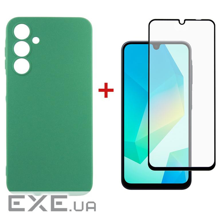 Чохол-накладка Dengos Soft для Samsung Galaxy A16 SM-A165 Mint (DG-KM-134) + захисне скло
