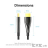 Кабель мультимедійний HDMI M to HDMI M 40.0m 4K60Hz fiber optic zinc alloy black Vention (ALSBV)