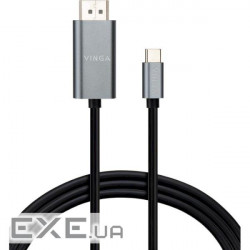 Кабель VINGA USB-C-HDMI v2.0 1.5м Black (VCPVCCH2015)