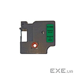 Стрічка для принтера етикеток UKRMARK RL-D-40919P-BK/GR, аналог DYMO S0720740, 9мм х 7м . (CDS40919P)