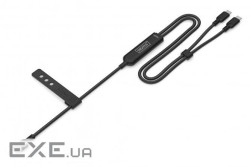 Кабель DIGITUS USB-C > 2xUSB-C заряджання/синхронізації, USB 2.0, 140W, 1.8м, ч (AK-300170-018-S)