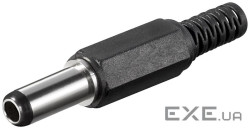 Конектор FreeEnd-Jack DC,5.5x2.5x14mm конектор прямий,чорний (75.01.1123-1)