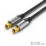 Кабель мультимедійний Optical Toslink 1.0m gray Vention (BAVHF)