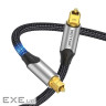 Кабель мультимедійний Optical Toslink 1.0m gray Vention (BAVHF)