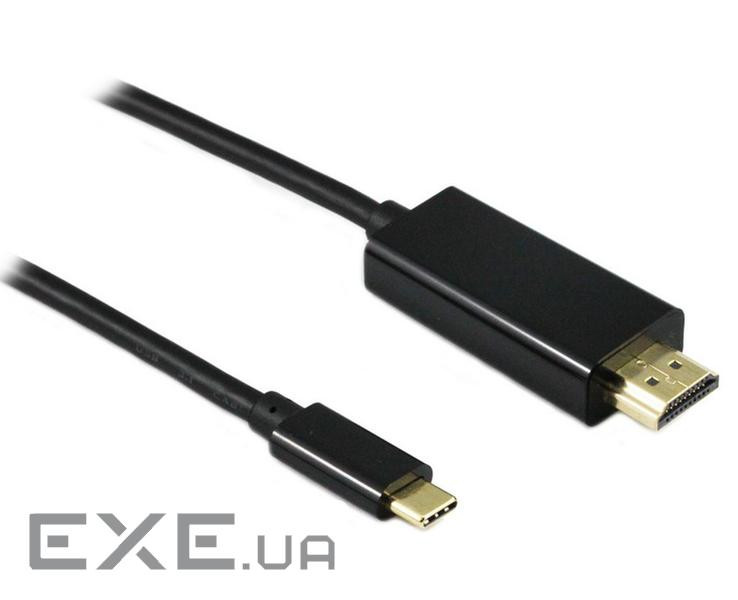 Конвертор монітора Gutbay USB-C-HDMI M/M 2.0m,(USB3.1Gen2) v2.0 4K@60Hz GoldCu, (78.01.2822-20)