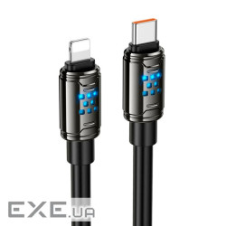 Кабель Hoco U143, Type-C-Lighting, 27W, довжина 1.2м, Black, BOX (Hoco U143TLB)