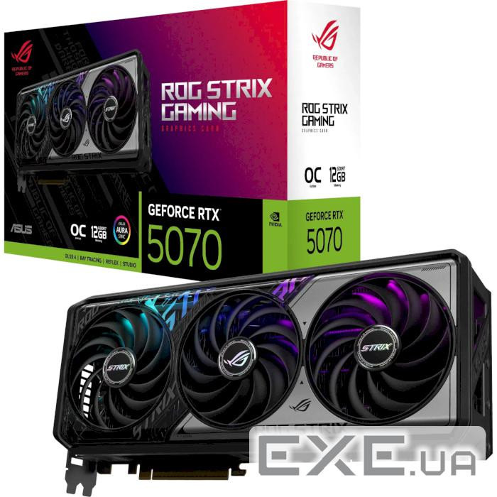 Відеокарта ASUS ROG Strix GeForce RTX 5070 12GB GDDR7 OC Edition (ROG-STRIX-RTX507 (90YV0M80-M0NA00)