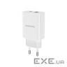Зарядний пристрій BOROFONE BA56A Lavida dual port PD20W+QC3.0 charger White (BA56AW)