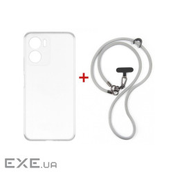 Чохол до мобільного телефона Dengos Case + Cross-body Strap Motorola G06/G06 Power C (DG-KM-CCRB-29)