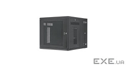 Шафа настінна 12U 635х635мм чорна, перфор (PZWMC12P)