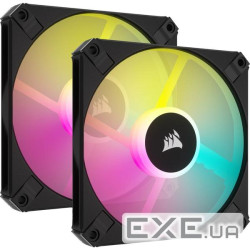 Комплект вентиляторів CORSAIR iCUE AF120 RGB Slim Black 2-Pack (CO-9050163-WW)