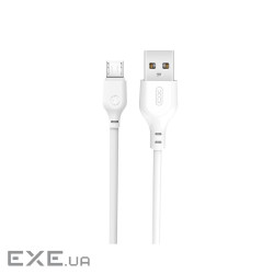 Дата кабель USB 2.0 AM to Micro 5P 2.0m 2.1A white XO (NB103-M2-WH)