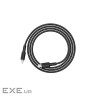 Дата кабель USB-C to Lightning 1.2m 3A 20W silicon black Acefast (6974316280644)