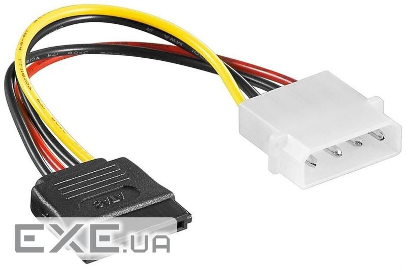 Кабель живлення Lucom внутрішній MoleX-SATA 15p M/M,0.15m прямий 4pin (62.09.8030-1)