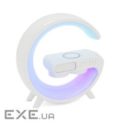 Настільна лампа-нічник G11, Bluetooth колонка, блопроводна зарядка телефону, світло RGB, Box RGB, Box