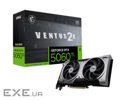 Відеокарта MSI GeForce RTX 5060 Ti 16G Ventus 2X OC Plus (5060TI16G VENT 2X OC PLUS)