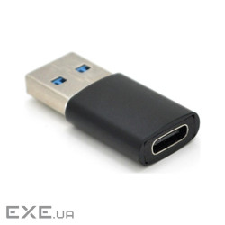 Перехідник USB 3.0 M to USB-C F black VEGGIEG (TC-106)