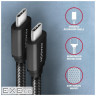 Дата кабель USB-C to USB-C 3.0m v3.2 Gen 1 PD 60W 3A black AXAGON (BUCM3-CM30AB) (BUCM3-CM30AB 3м)