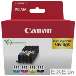 Картридж Canon CLI-551Multipack BK,C,M,Y (6509B015)