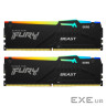 Модуль пам'яті KINGSTON FURY Beast RGB EXPO Black DDR5 6800MHz 32GB Kit 2x16GB (KF568C34BBEAK2-32)
