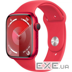 Apple Watch Series 9 GPS 45mm (PRODUCT)RED Aluminium Case with (PRODUCT)RED Sport Band - (MRXK3QP/A