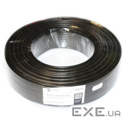 Кабель телевізійний Ritar 0,80 мм.CCA, 48x0.12m CCA экран, 50 Ом, FPE, д. (RT-B100-RG58U-48W 8CCA)