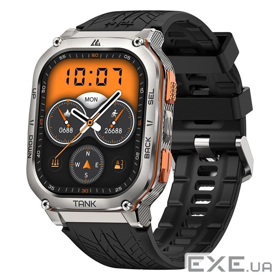 Смарт-годинник KOSPET Tank M3 ULTRA SILVER (6974958250715)