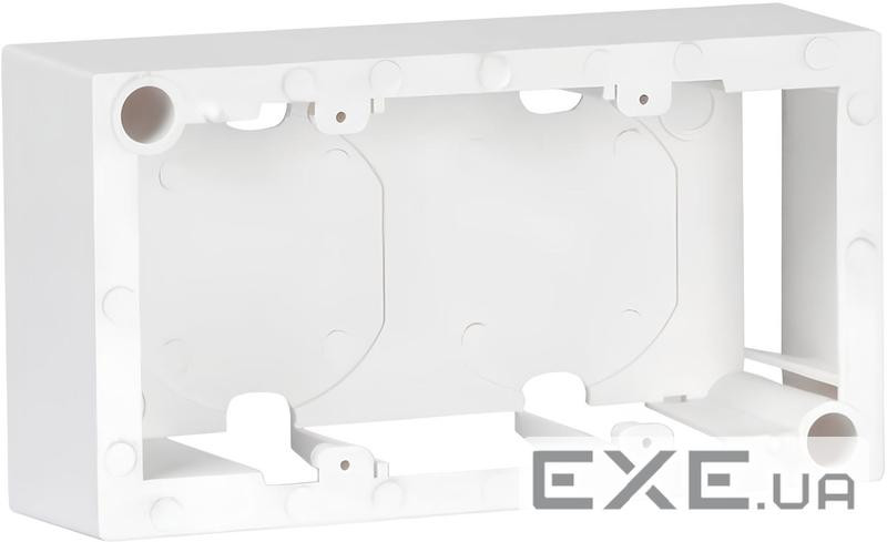Коробка для настінного монтажу для 4 модулів, Fibrain, 45х90 mm, біла (RAL9010) (PC5004) (RAL9010) (PC5004)