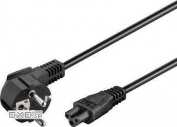 Кабель блоку живлення IEC-Schuko / M-> C5 Mikimaus 1.8m, 0.75mm S-90 Compaq, HQ, чорний (75.06.8004-60)