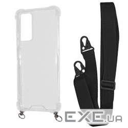 Чохол WAVE Clear Case with Strap Xiaomi Redmi Note 11 Pro/Redmi Note 12 Pro 4G black (56619 black)
