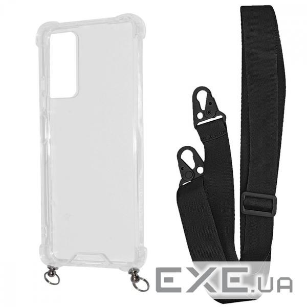 Чохол WAVE Clear Case with Strap Xiaomi Redmi Note 11 Pro/Redmi Note 12 Pro 4G black (56619 black)