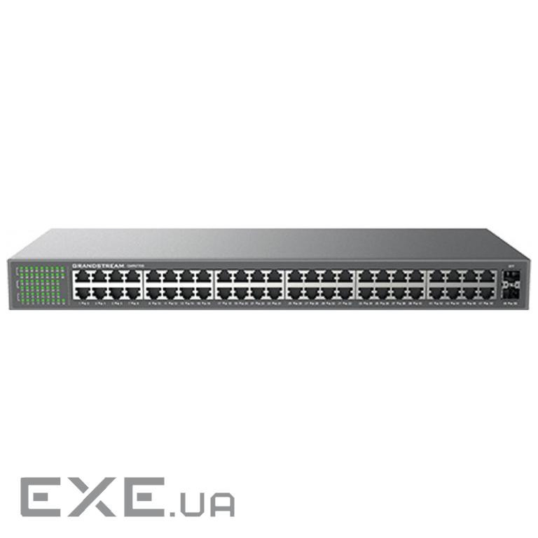 Grandstream GWN7706, Unmanaged Network Switch, 48x GbE RJ45, 2x SFP, metal case