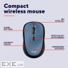 Миша бездротова Yvi+ Silent Wireless Mouse Dark bl ue 1600 dpi TRUST Yvi+ Mouse dark blue (25514)