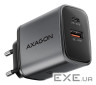 Зарядний пристрій AXAGON 1xUSB-C PD67W + 1xUSB QC4+ PPS gray (ACU-PQ67)