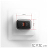 Зарядний пристрій AXAGON 1xUSB-C PD67W + 1xUSB QC4+ PPS gray (ACU-PQ67)